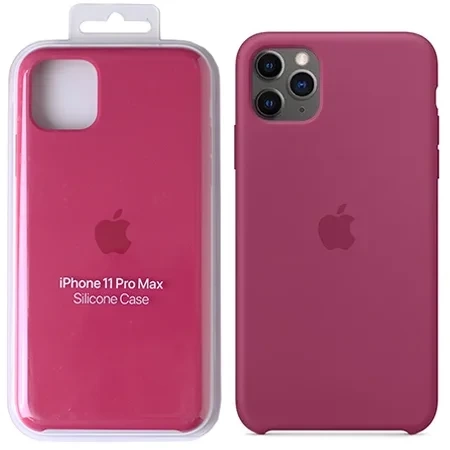 Oryginalne Etui Silikonowe Apple iPhone 11 Pro Max Pomegranate