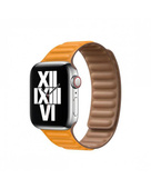 Oryginalny Pasek Apple Watch Leather Link California Poppy 40mm M/L