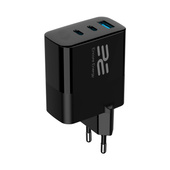 Nowa ładowarka sieciowa Encore Energy GaN QC 4+ PD 3.0 USB-A USB-C x2 65W MD-6583R z wyświetlaczem
