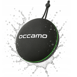 Nowy Przenośny Głośnik Bluetooth Occamo Thunder 10W Wodoodporny IPX7 Czarno-Zielony