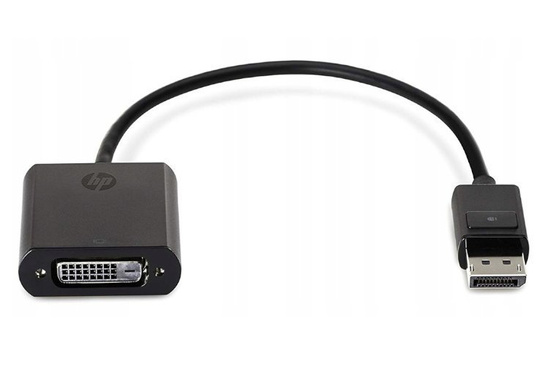 NOWY Adapter HP DisplayPort - DVI F7W96AA 752660-001 Czarny