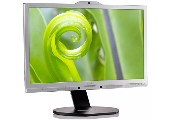 Monitor Philips 241P6Q 24" LED 1920x1080 IPS DisplayPort DVI Kamerka Srebrny