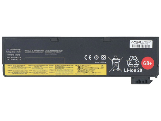 Nowa bateria Encore Energy do Lenovo ThinkPad T440 T450 T460 T550 W550s X240 X250 L450 L460 48Wh 10.8V 4400mAh 45N1125