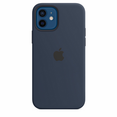 Oryginalne Etui Silikonowe Apple iPhone 12 / 12 Pro Deep Navy