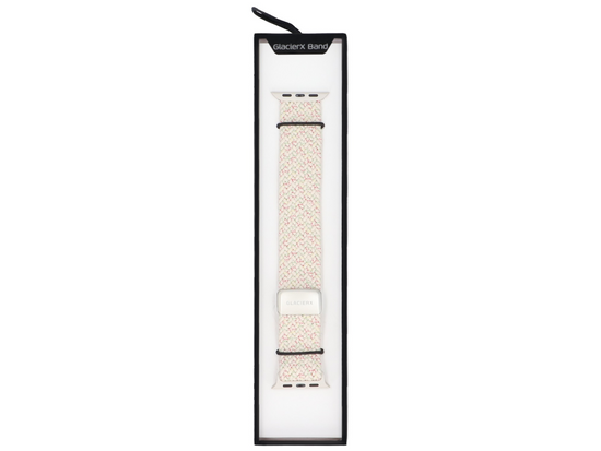 Nowy pasek do smartwatcha GlacierX Braided Magnetic Buckle Vanilla Sprinkle do Apple Watch 38/40/41mm Kremowy z kolorowymi akcentami