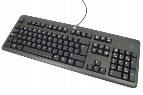 Klawiatura HP KU-1156 USB Biurowa Czarna QWERTY +Naklejki