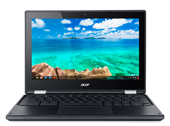 Dotykowy Acer Chromebook R11 N15Q8 2w1 Celeron N3160 4GB 32GB Flash 1366x768 Klasa A- Chrome OS