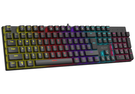 Nowa Gamingowa Klawiatura Mechaniczna Triadyn PLAY TAYGETE RGB Anti-Ghosting Red Switches Dla Gracza