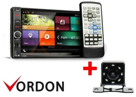 Radio samochodowe HT-869V2 i Kamera cofania Vordon 8IRPL GRATIS