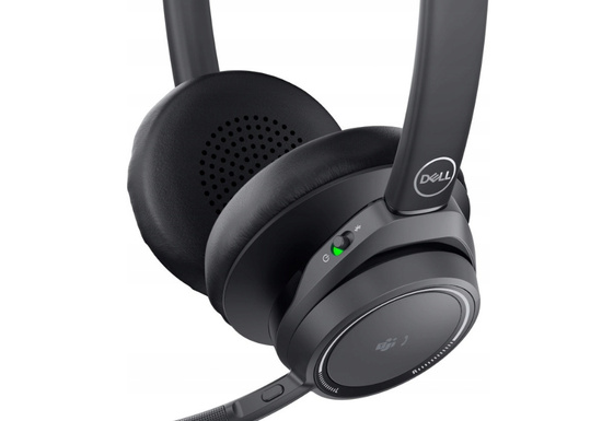 Nowe Słuchawki Dell Premier Wireless ANC z Mikrofonem WL7022 Czarne