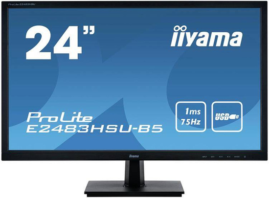 MONITOR IIYAMA LED 24" E2483HSU-B5 Klasa A- Brak Podstawki