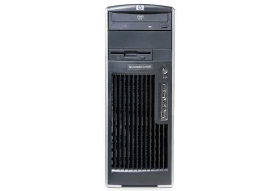 HP WorkStation XW6200 2x XEON 3.6GHz 4GB 240GB SSD DVD NVS