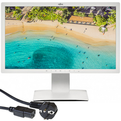 Monitor Fujitsu P27T-7 27" LED 2560x1440 IPS HDMI DP Biały Klasa A (PZ) +Kabel Zasilający