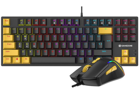 Zestaw mysz i klawiatura mechaniczna Tracer GAMEZONE HORNET87 USB