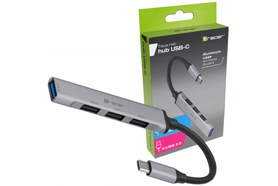 Nowy HUB USB Tracer 4x USB-A 2.0 (TRAPOD46999)