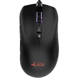 Nowa Mysz Gamingowa Triadyn Play DIA 12800 DPI Dla Graczy Podświetlenie LED HUANO Czarna