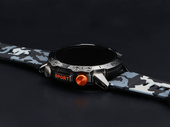 Nowy Smartwatch GlacierX Tactical Black Camo GX-TC59 + Folia ochronna