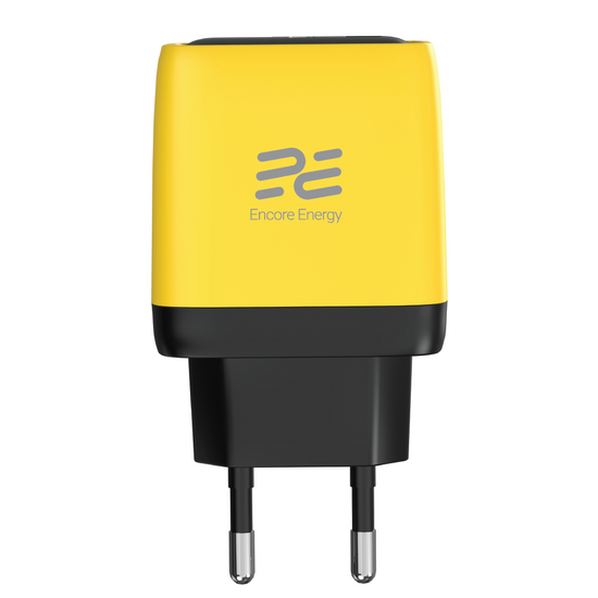 Nowa ładowarka sieciowa Encore Energy GaN QC PD USB-A 18W USB-C 45W MD-4583RD + kabel USB-C 2m 