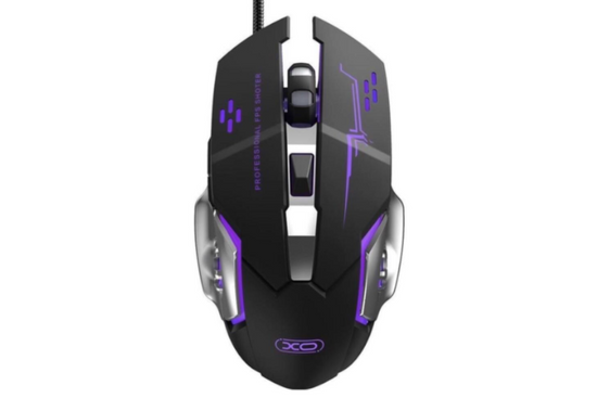 Mysz Gamingowa XO-M10 RGB Przewodowa Czarna