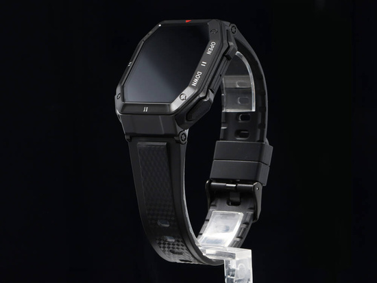 Nowy Smartwatch GlacierX Trail Black + Bransoleta stalowa