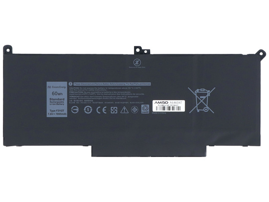 Nowa bateria Encore Energy do Dell Latitude 7280 7290 7380 7390 7480 7490 60Wh 7.6V 7895mAh F3YGT
