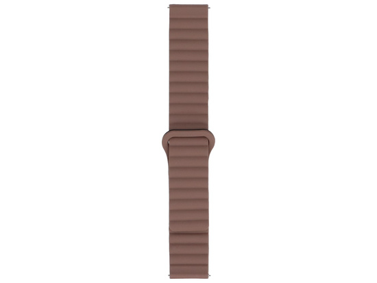 Nowy pasek do smartwatcha GlacierX Silicone Magnetic Wave Hot Chocolate Brązowo-czarny 22mm