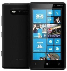 Nokia Lumia 820 1GB 8GB 8Mpix 480x800 LTE Black Klasa A- Windows Phone