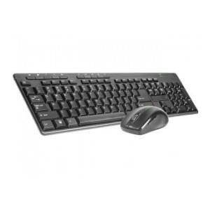 Zestaw bezprzewodowy klawiatura + mysz Tracer BlackJack RF Nano szary