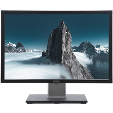 Monitor Dell P2210 22" 1680x1050 DVI DisplayPort Czarny Klasa A/B Nieoryginalna Poddstawka