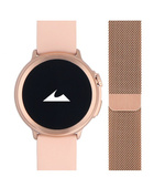 Nowy Smartwatch GlacierX Aura Rose Gold + Bransoleta mesh GX-AR60 BM