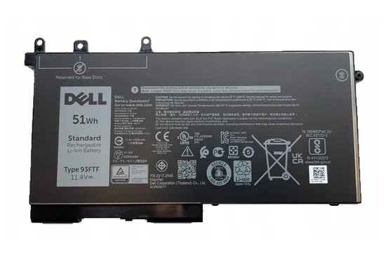 Bateria Dell Latitude 5280 5480 5580 51Wh 11.4V 93FTF Niska pojemność 15-29%