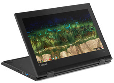 Dotykowy Lenovo Chromebook 500E Czarny Celeron N3450 4GB 32GB Flash 1366x768 Bez rysika Klasa A Chrome OS
