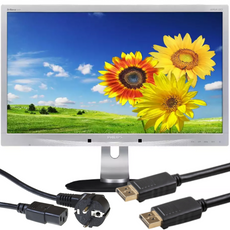 Monitor Philips 241P4Q 24" LED 1920x1080 MVA DisplayPort DVI +Okablowanie