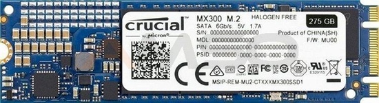 Dysk SSD Crucial MX300 275GB M.2 2280 (530/500 MB/s)