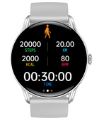 Nowy Smartwatch GlacierX Sphere Silver + Bransoleta mesh GX-SS36 BM