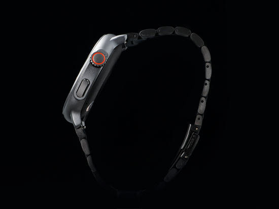 Nowy Smartwatch GlacierX Aura Black + Bransoleta stalowa GX-AC60 BS + Folia ochronna