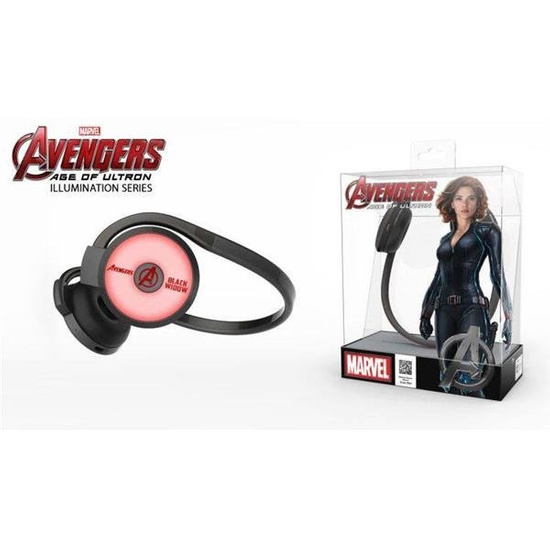 Słuchawki bezprzewodowe z mikrofonem E-Blue Avengers Black Widow EBT932BK czarno -czerwone