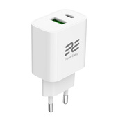 Nowa ładowarka sieciowa Encore Energy PD 3.0 Quick Charge 4.0 USB-A USB-C 20W adapter MD-2083R + kabel 2x USB-C 50cm