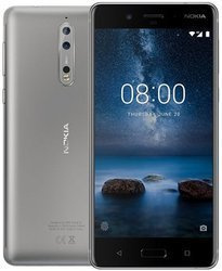 Nokia 8 TA-1004 4GB 64GB Tempered Steel Silver Powystawowy Android