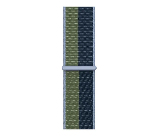 Nowy Oryginalny Pasek Apple Sport Loop Abyss Blue/Moss Green 45mm