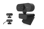 Kamera Internetowa FULL HD USB E-Learning Mikrofon Czarna
