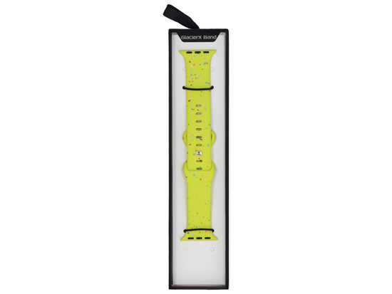 Nowy pasek do smartwatcha GlacierX Silicone Loop Band Limeade Sprinkle do Apple Watch 38/40/41mm Limonkowy multikolor