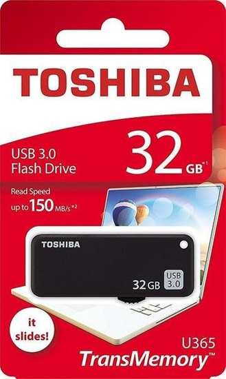 Pendrive Toshiba 32GB TransMemory™ U365 (PD32G30TU365KR) USB 3.0 Black