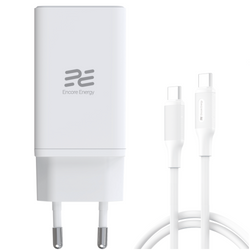 Nowa ładowarka sieciowa GaN 65W USB-A + 2x USB-C QC PPS PD Encore Energy MD-6590R + kabel 2x USB-C 50cm