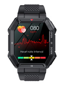 Nowy Smartwatch GlacierX Trail Black + Bransoleta mesh GX-TC55 BM