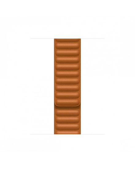 Oryginalny Pasek Apple Watch Leather Link Golden Brown 41mm S/M