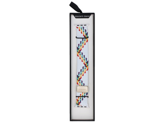 Nowy pasek GlacierX Braided Magnetic Buckle Prism Stripes do Apple Watch 38/40/41mm Biało-tęczowy