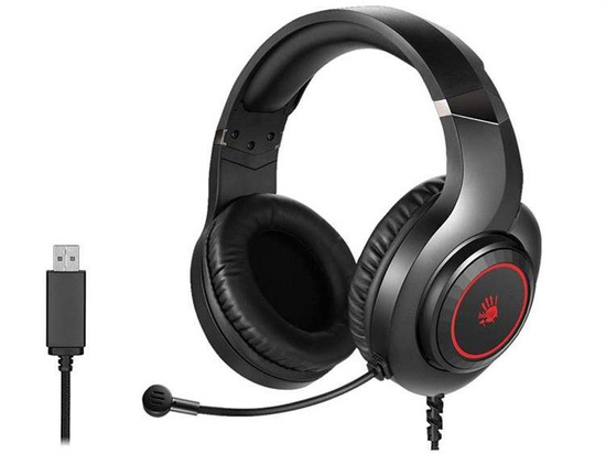 Słuchawki z mikrofonem A4Tech BLOODY G220S Black USB
