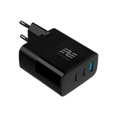 Nowa ładowarka sieciowa Encore Energy GaN QC 4+ PD 3.0 USB-A USB-C x2 65W MD-6583R z wyświetlaczem