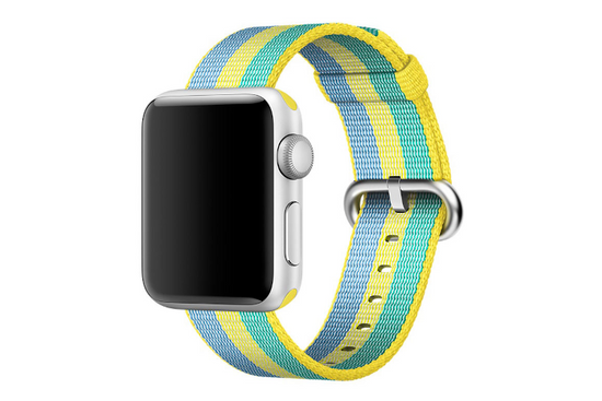 Oryginalny Pasek Apple Watch Woven Nylon Pollen 38mm w zaplombowanym opakowaniu